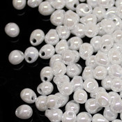 Японский Бисер MIYUKI Drop White pearl (420)