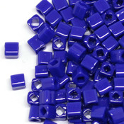 Кубический бисер TOHO (ТОХО) Куб 3мм синий глянцевый (48)