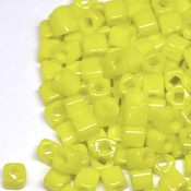 Кубический бисер TOHO (ТОХО) Куб 3мм лимонный непрозрачный (42)