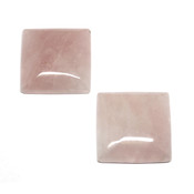 Кабошоны камеи, кабошоны Lunasoft (Лунасофт) Кабошон прессованный камень Розовый кварц (квадрат)