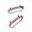 Round Stones Swarovski (Ювелирные кристаллы Сваровски) Касты (оправы) для Long oval 4161 21х7мм цвет родий