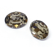 Round Stones Swarovski (Ювелирные кристаллы Сваровски) Овал Сваровски цвет Greige (Зола, серый)