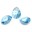  Подвеска в форме капли цвет Aquamarine