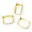Round Stones Swarovski (Ювелирные кристаллы Сваровски) Оправы для кристаллов 4568 14х10 латунь