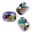 Round Stones Swarovski (Ювелирные кристаллы Сваровски) Cushion Fancy Stone Swarovski Paradise Shine