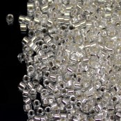 Бисер Delica 11/0 Delica Silver Lined Crystal [DB041]