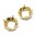 Round Stones Swarovski (Ювелирные кристаллы Сваровски) Оправы для кристаллов 4470 12мм цвет золото