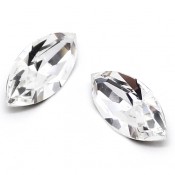 Round Stones Swarovski (Ювелирные кристаллы Сваровски) Navette Сваровски цвет Crystal (Кристальный)