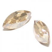 Round Stones Swarovski (Ювелирные кристаллы Сваровски) Navette Golden Shadow (золотистый)