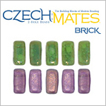 Чешские бусины Bricks (Бриксы)