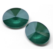 Round Stones Swarovski (Ювелирные кристаллы Сваровски) Oval Rivoli Swarovski Royal Green