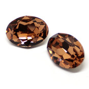 Round Stones Swarovski (Ювелирные кристаллы Сваровски) Овал Сваровски цвет Light Smoked Topaz