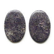Кабошоны из натуральных камней Флюорит с пиритом пара кабошонов №1704447