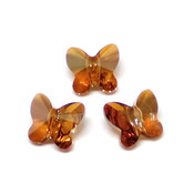  Бусины бабочки Swarovski copper