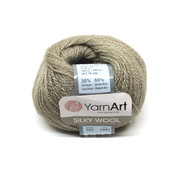 Пряжа, спицы, крючки Пряжа для вязания YarnArt Silky Wool (серо-бежевый 342)