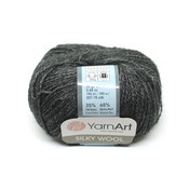 Пряжа, спицы, крючки Пряжа для вязания YarnArt Silky Wool (черный 335)