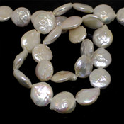 Бусины из натурального камня Жемчуг натуральный барокко круглые лепестки белые
