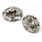 Round Stones Swarovski (Ювелирные кристаллы Сваровски) Овал Сваровски цвет Silver Patina