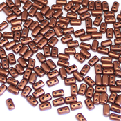  Чешские бусины Rulla Matte Metallic Dark Copper