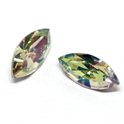 Round Stones Swarovski (Ювелирные кристаллы Сваровски) Navette Сваровски цвет Luminous Green