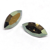 Round Stones Swarovski (Ювелирные кристаллы Сваровски) Navette Сваровски цвет Iridescent Green