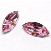 Round Stones Swarovski (Ювелирные кристаллы Сваровски) Navette Сваровски цвет Light Rose