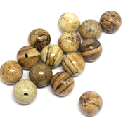 Бусины из натурального камня Яшма натуральная песочная бусины круглые