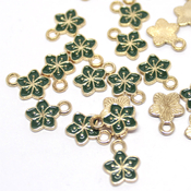 Подвески Подвеска цветочек зеленый ПД-01