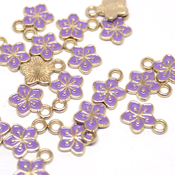 Подвески Подвеска цветочек сиреневый ПД-05