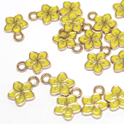 Подвески Подвеска цветочек желтый ПД-07