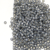 Круглый бисер TOHO 11/0 Молочный серый с серебряной серединкой (2115)