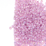 Круглый бисер TOHO 11/0 Молочный розовый с серебряной серединкой (2105)