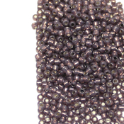 Круглый бисер TOHO 11/0 Молочный коричневый с серебряной серединкой (2114)