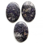 Кабошоны из натуральных камней Флюорит с пиритом кабошоны №1602376